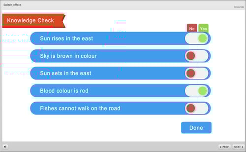 When we preview the slide output look like this