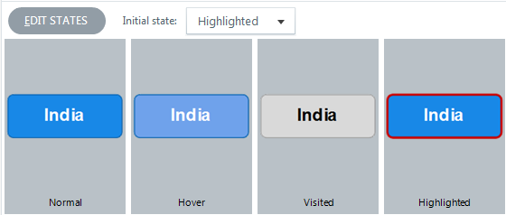 Add the highlighted space to each button