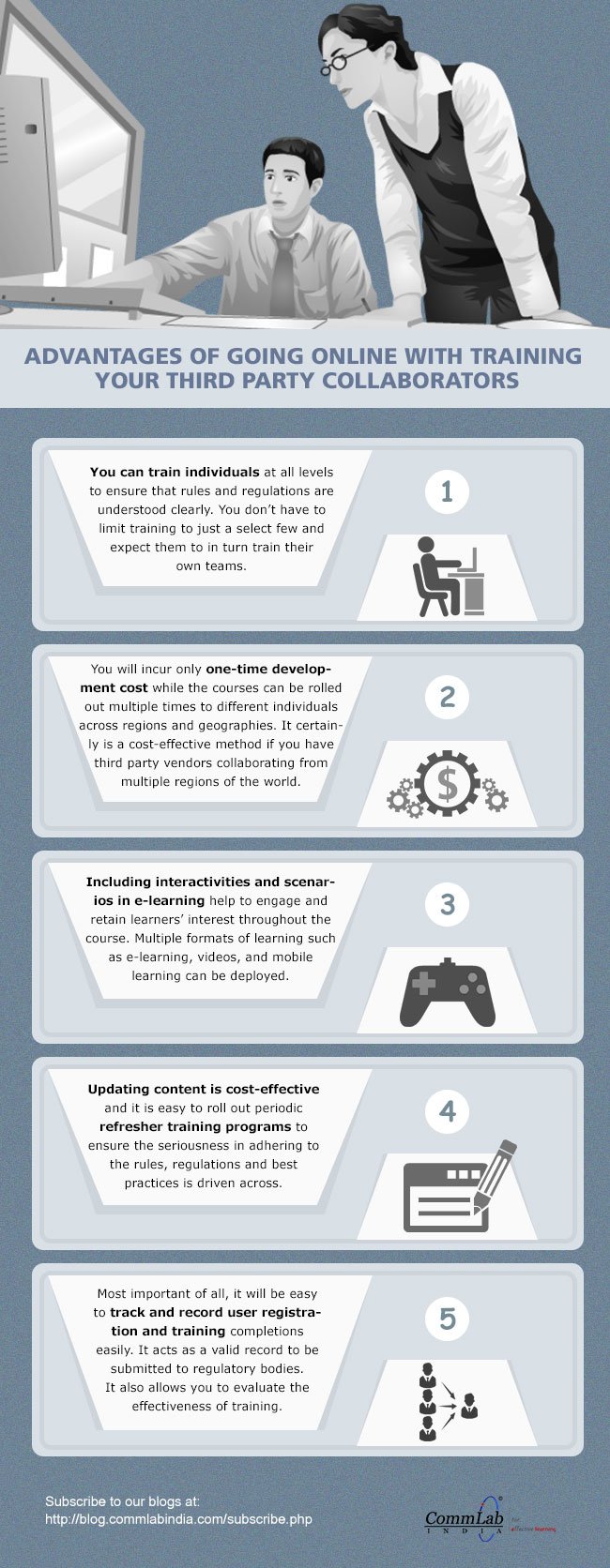 Advantages of Going Online To Train Your Third Party Collaborators [Infographic]