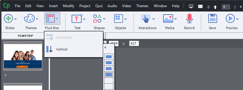 Fluid Box in Adobe Captivate