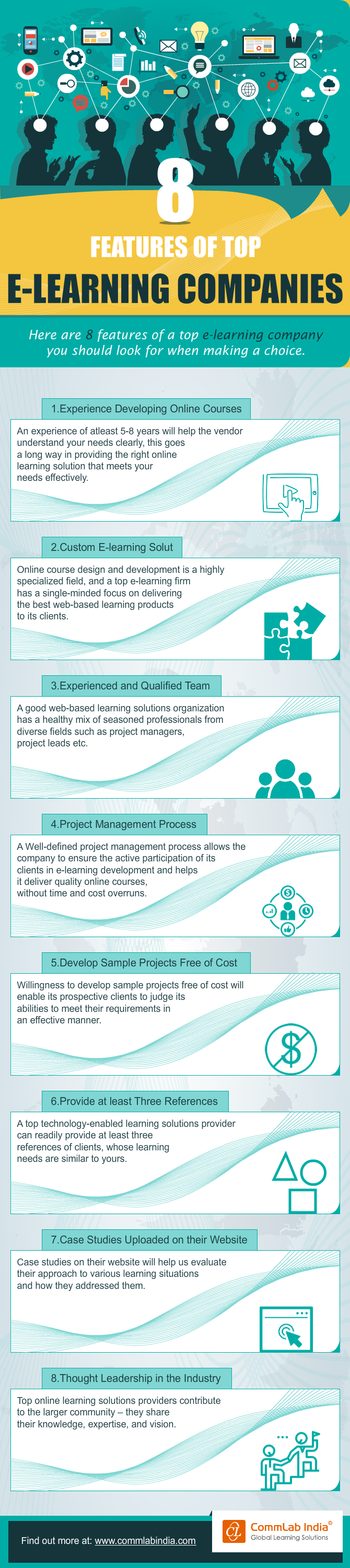 8 Features of a Top E-learning Company [Infographic]