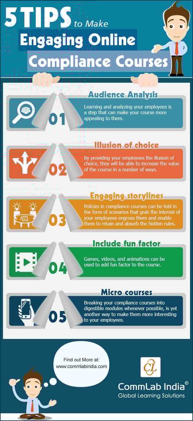 5 Tips To Make Engaging Online Compliance Courses [Infographic]