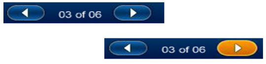 Highlighted next button