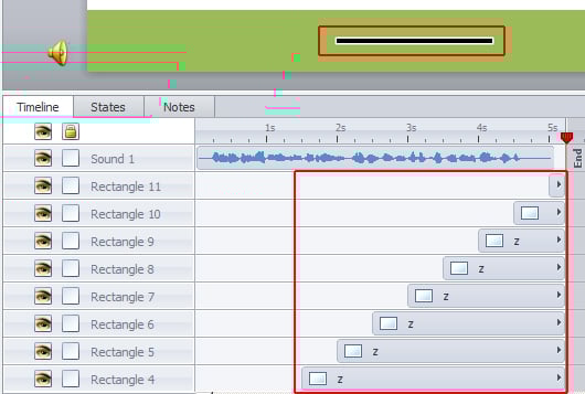 Take the objects until end of the audio