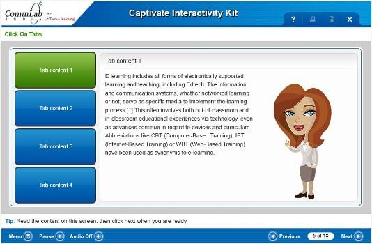 Interactive slide