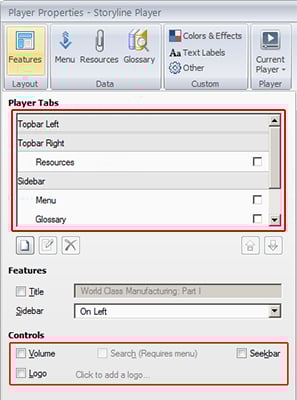 Set Player Properties