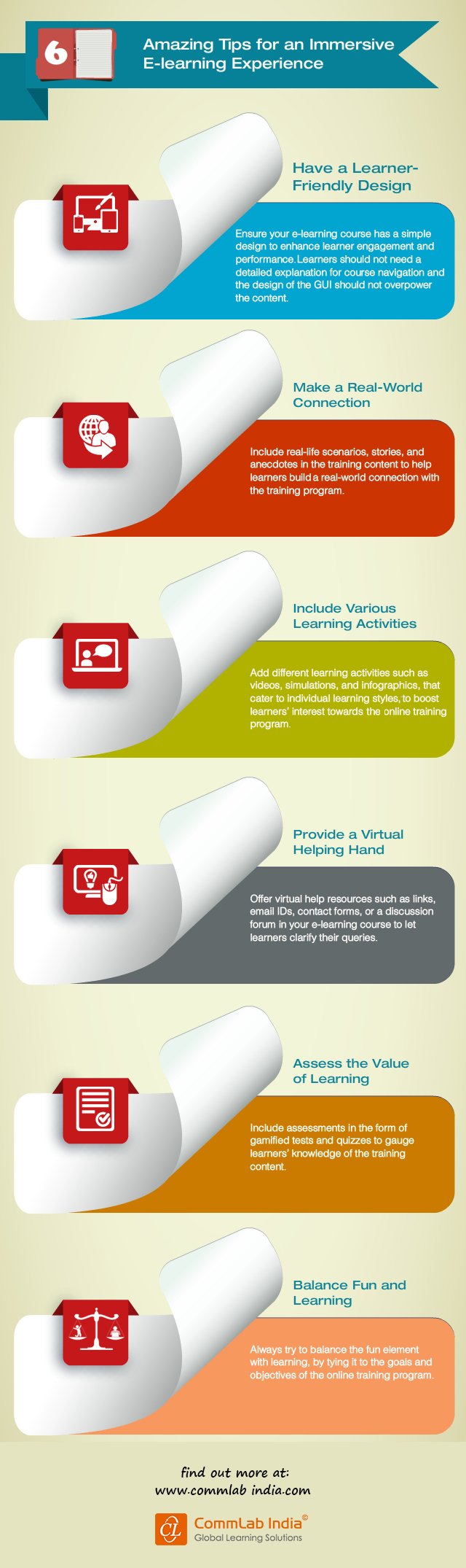 6 Amazing Tips for an Immersive E-learning Experience[Infographic]