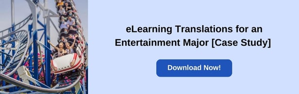 Success Story: eLearning Translations for an Entertainment Major