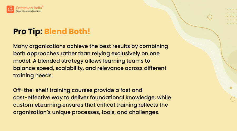 Blending Custom and Off-the-Shelf eLearning
