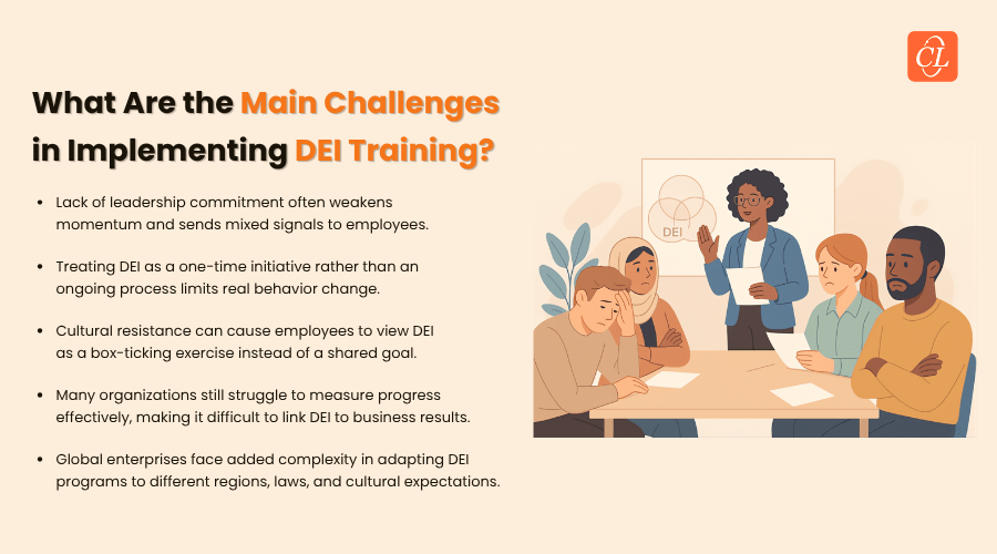 What Are the Main Challenges in Implementing DEI Training?