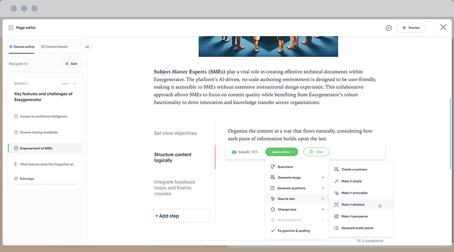 Course Builder + EasyAI Course Builder + EasyAI