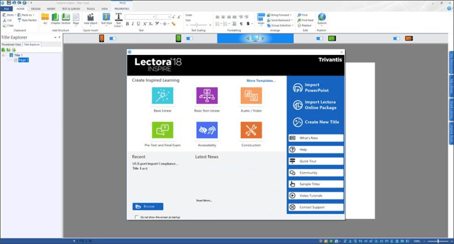 Lectora for eLearning Course Development