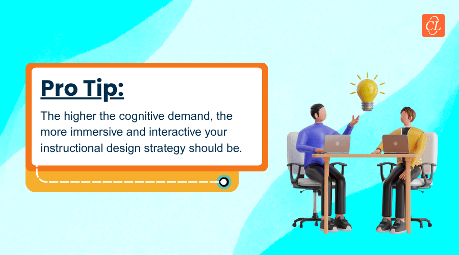 Pro Tip Match Cognitive Demand with Interactivity