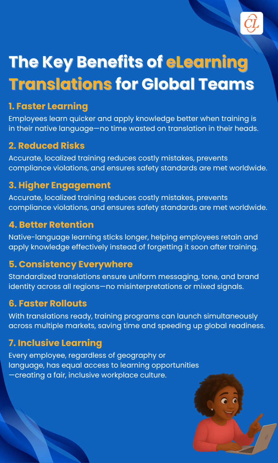 The Key Benefits of eLearning Translations for Global Teams