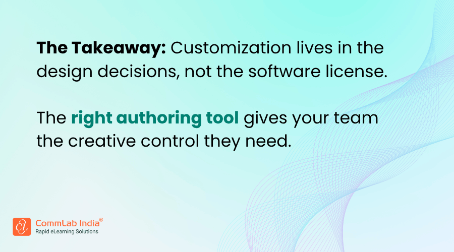 The Right Authoring Tool gives your Team the Creative Control The Right Authoring Tool gives your Team the Creative Control