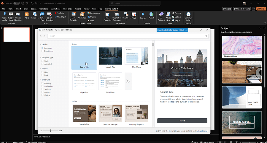 iSpring Suite Templates
