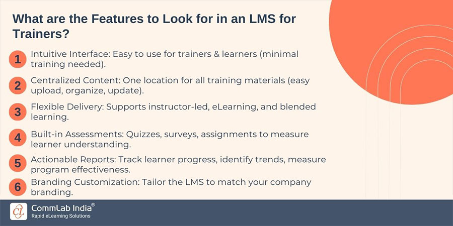 What are the Features to Look for in an LMS for Trainers?