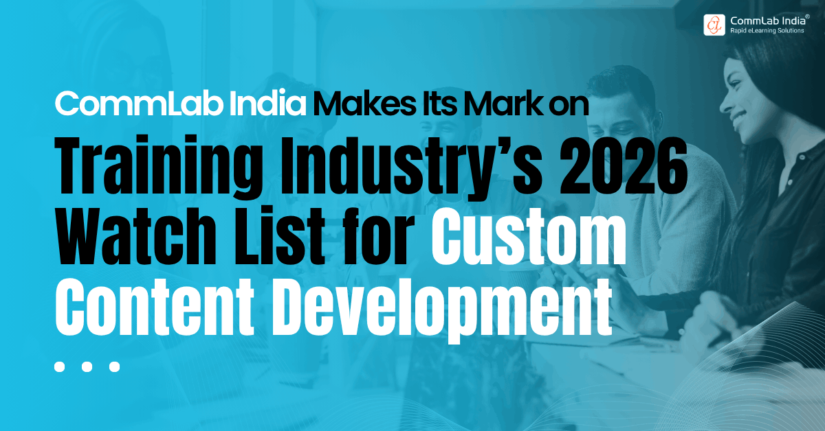 CommLab India in Training Industry’s 2026 Custom Content Development Watch List