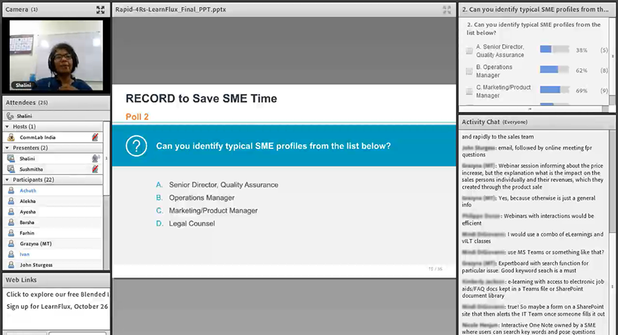Polls in Virtual Instructor-led Training Polls in Virtual Instructor-led Training