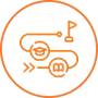 The four stages of eLearning adoption-icon The four stages of eLearning adoption-icon