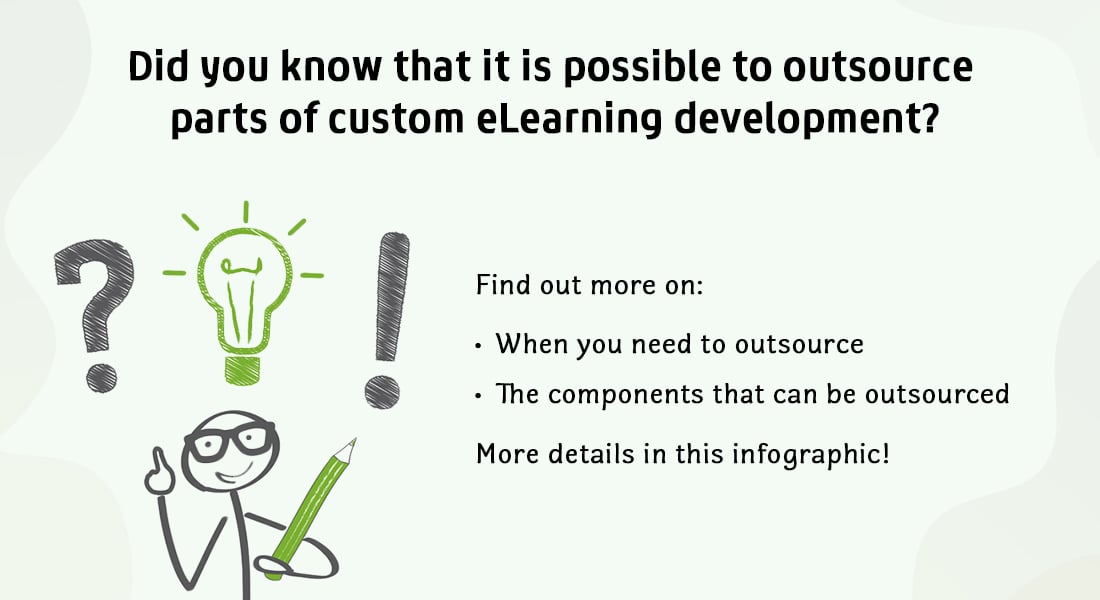  What Can You Outsource in Custom eLearning Development? [Infographic] 