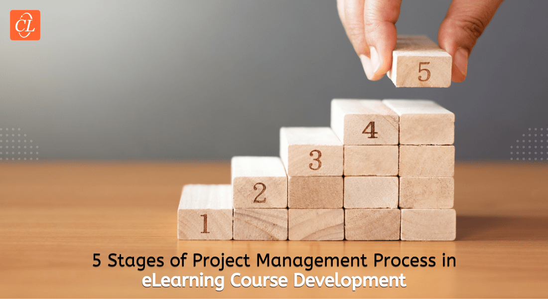  5 Stages of Project Management Process in eLearning Course Development [Infographic] 