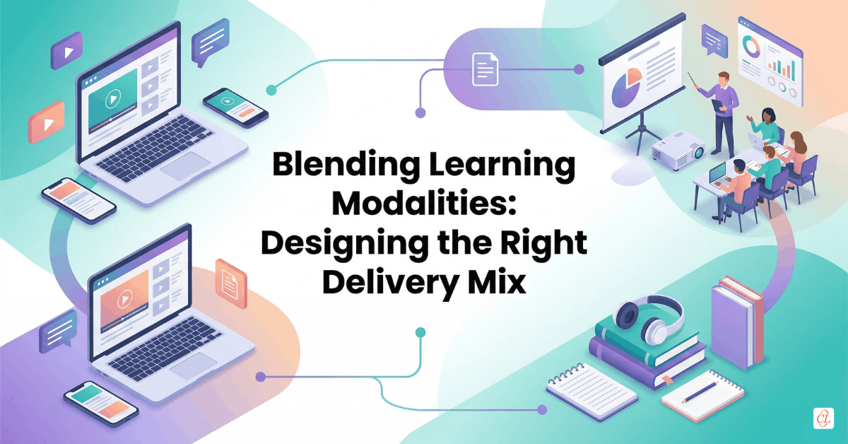 Blending Learning Modalities: Designing the Right Delivery Mix