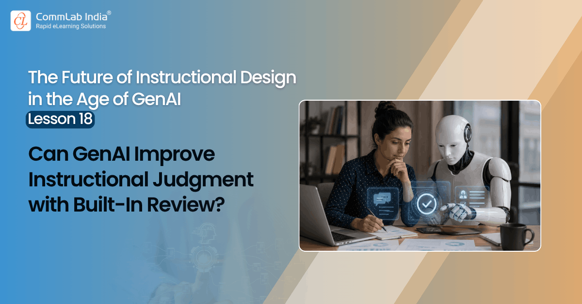 Can GenAI Improve Instructional Judgment with Built-In Review?