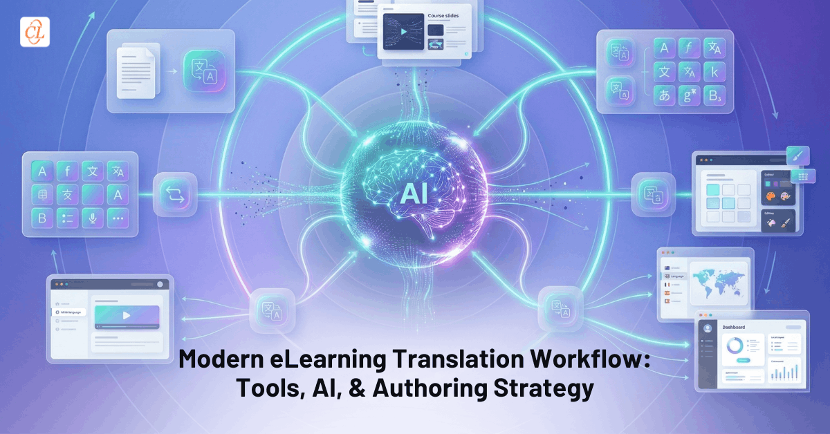 Modern eLearning Translation Workflow: Tools, AI, & Authoring Strategy
