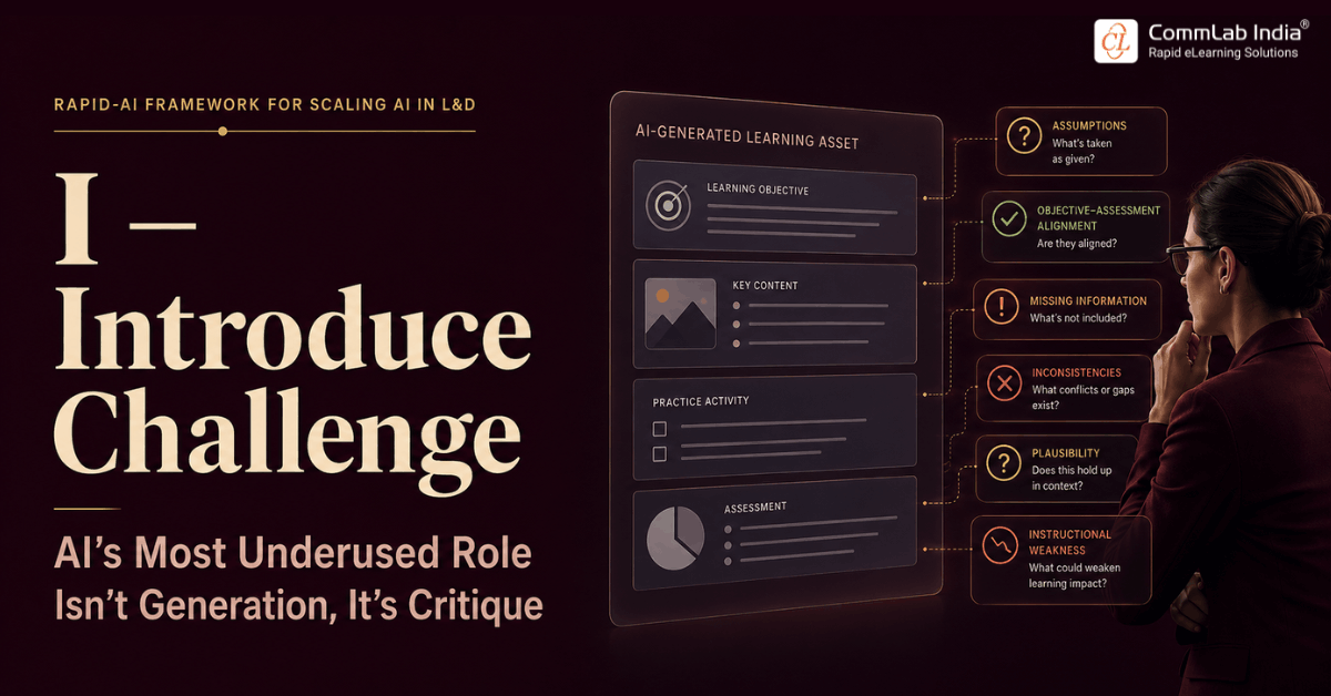 I — Introduce Challenge: Use AI to Critique, Not Just Create