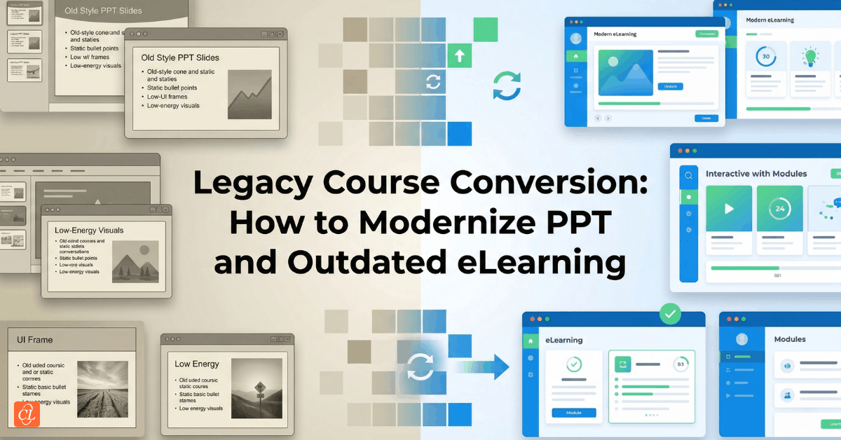 Legacy Course Conversion: How to Modernize PPT and Outdated eLearning