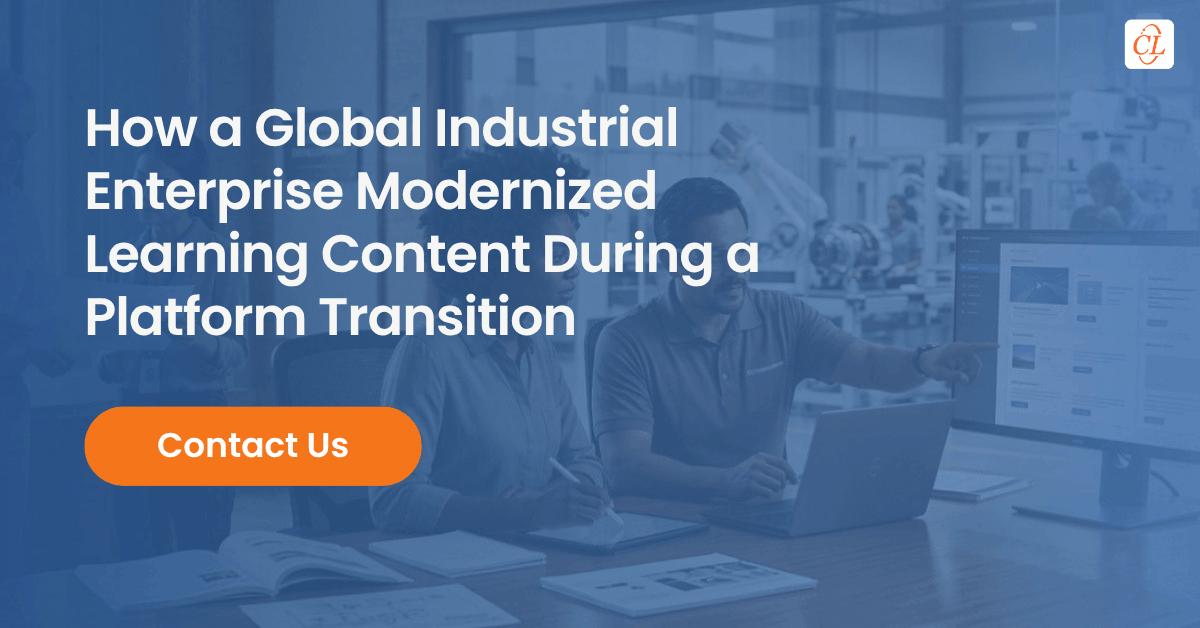 Learning Platform Content Modernization Case Study | CommLab India