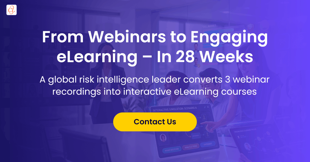 Webinar to eLearning Conversion | CommLab India