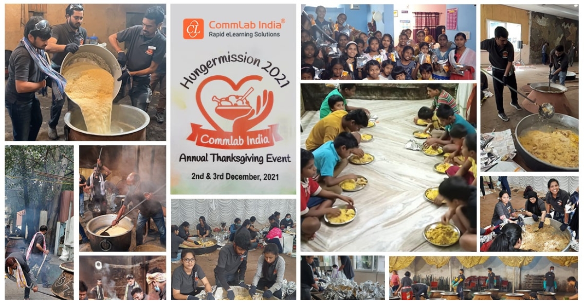 CommLab India Celebrates Annual Thanksgiving – #HungerMission2021