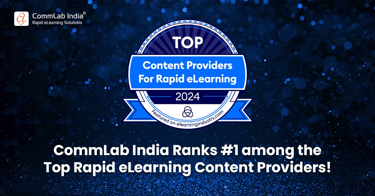 CommLab India Ranked the #1 eLearning Content Provider 2024