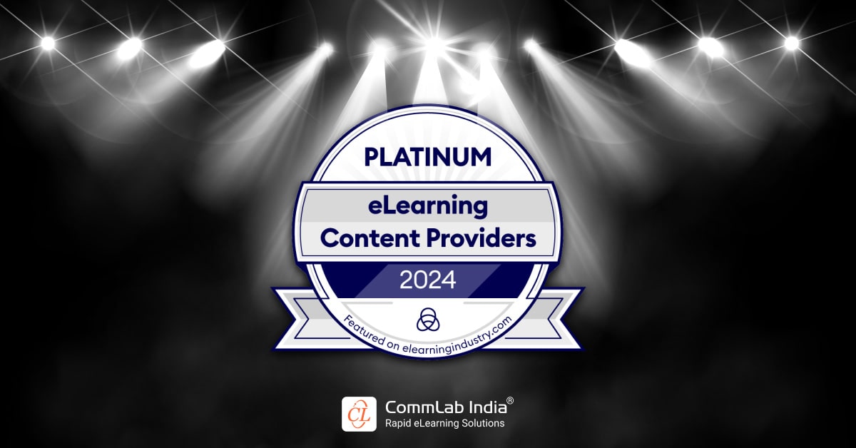 CommLab Platinum Winner ‘Best eLearning Content Dev Company 2024’