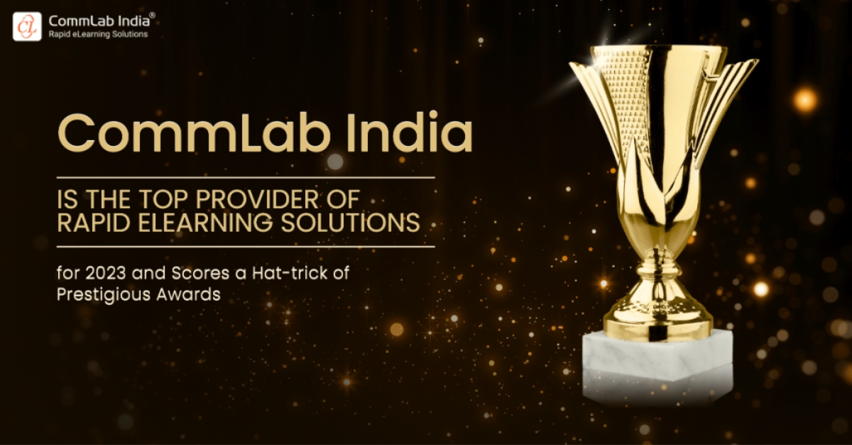 CommLab India, the Rapid eLearning Champion, Ranks First Among Top Global Providers!