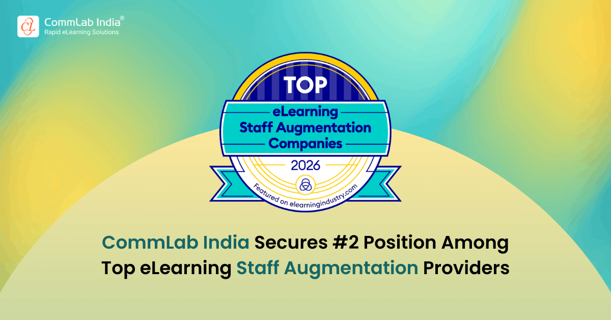 CommLab India Ranks #2 for L&D Staff Augmentation