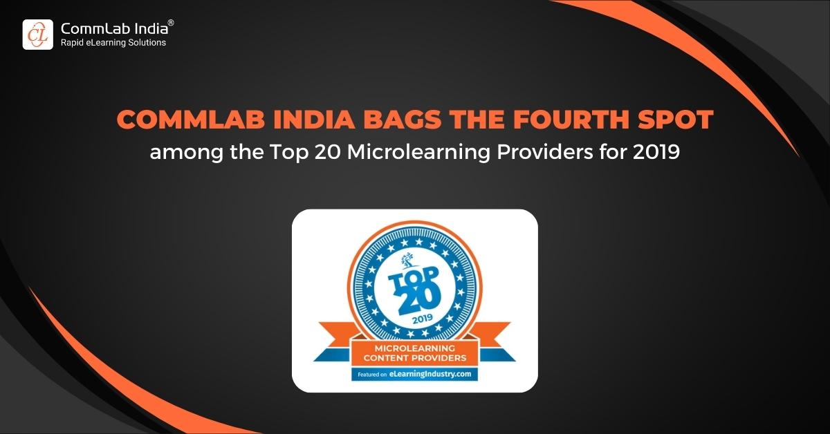 CommLab India Earns a Spot Among the Top 5 Microlearning Providers for 2019