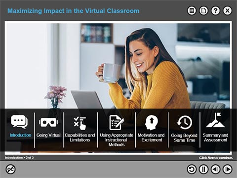 maximize-virtual-classroom-impact-elearning-Course-Menu